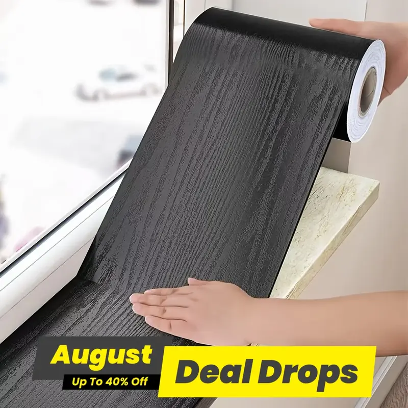 Wood Grain Pattern Window Sill Sticker, Self-adhesive Window - TikTok ...