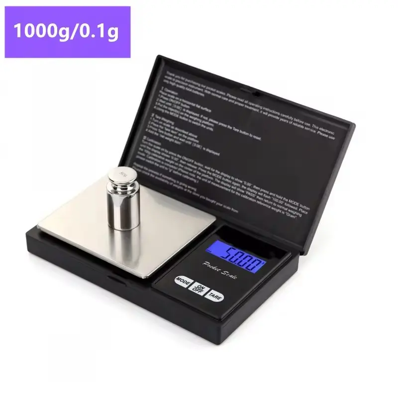 1000g 0.1g/200g 0.01g/500g 0.01g Portable Electronic Scales Jewelry Gold Gram Weight Balance Jewelry Electronic Scales 4