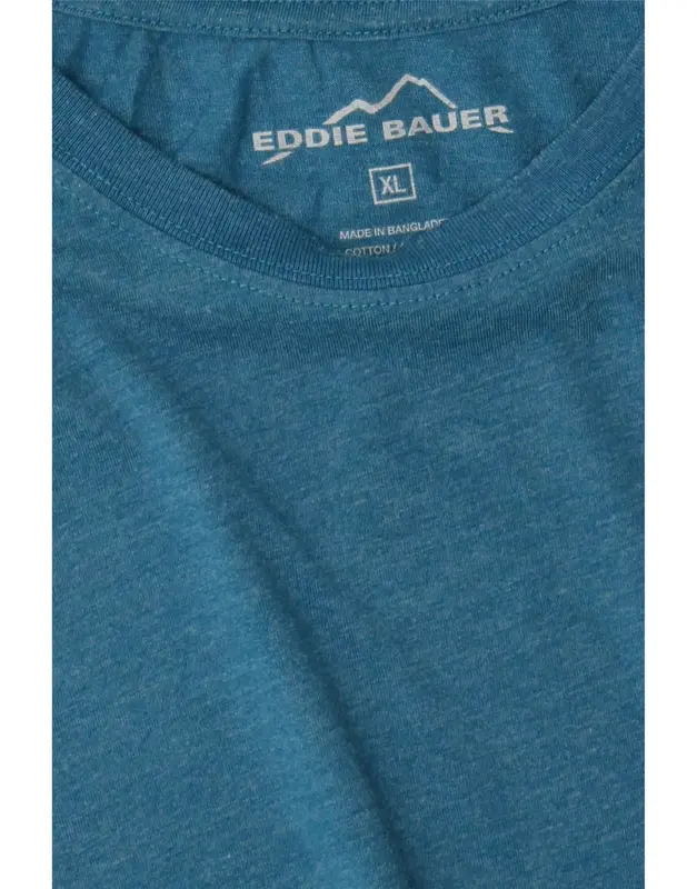 Pre-Owned Vintage EDDIE BAUER Mens T-Shirt Top XL Blue Cotton 3