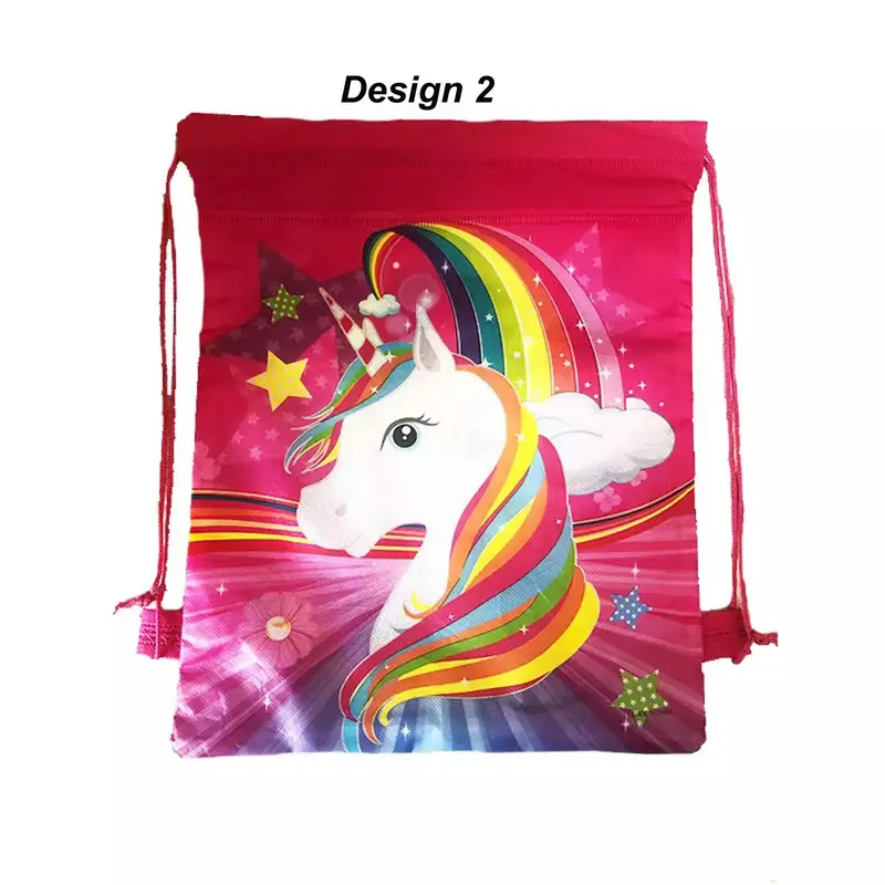Children Unicorn Drawstring PE Bag Swimming School Boy Girl Gym Sports Party 4