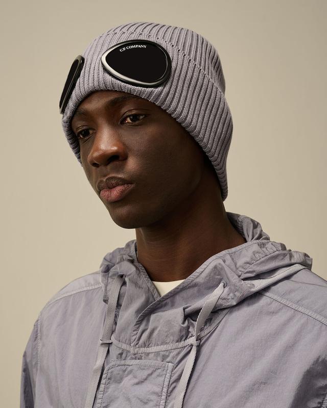 C.P. Company Beanie with Goggle Design – Soft Cotton, Unisex Fit 5