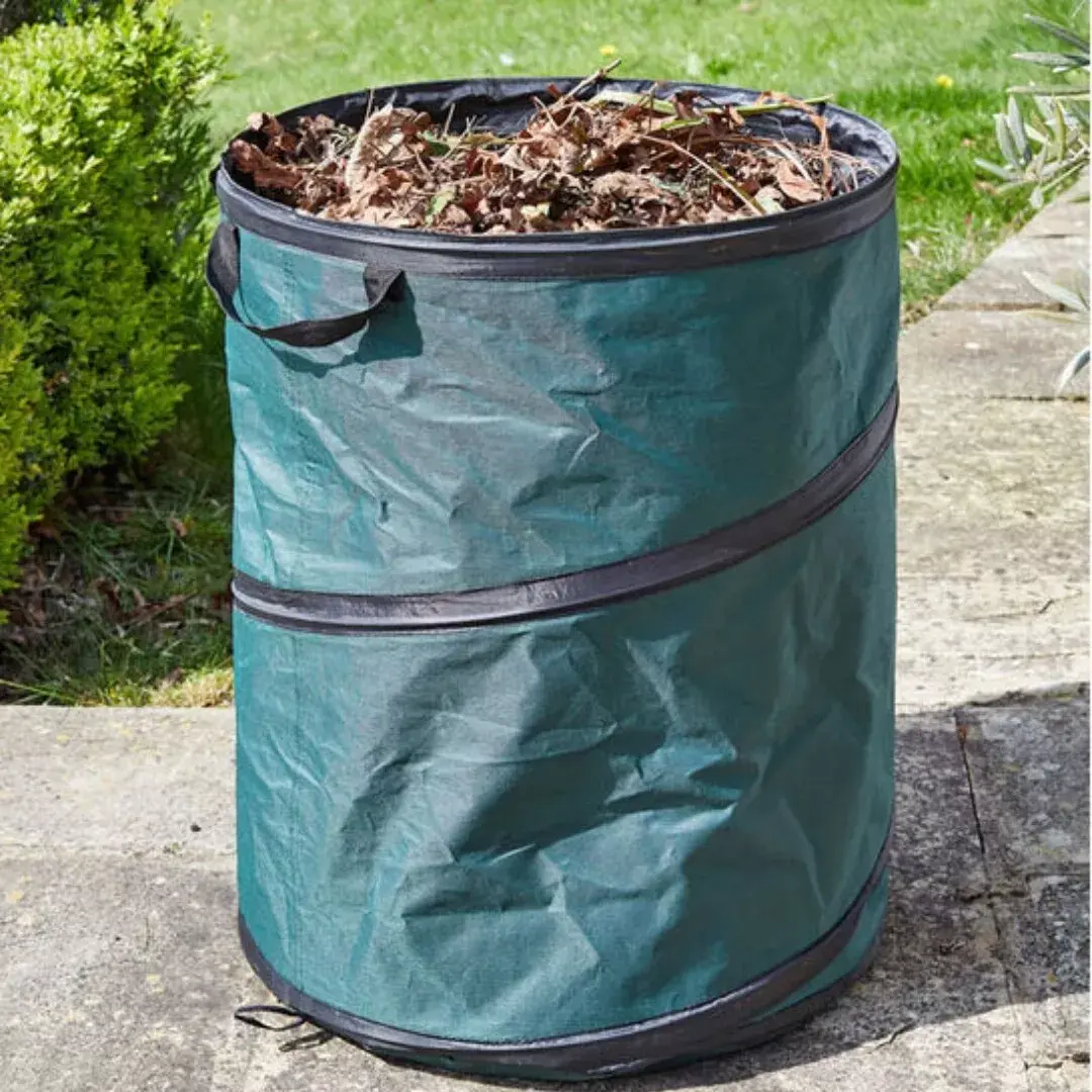 100L Garden Pop-Up Waste Bag – Heavy Duty & Foldable with Handles