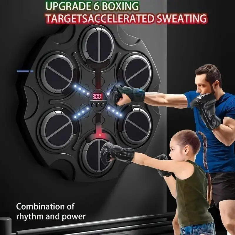 Smart Music Boxing Machine, Scoreboard Electronic Body Boxing Trainer, Fitness Boxing Machine, Indoor Fitness Equipment, Chrismats Gifts 4