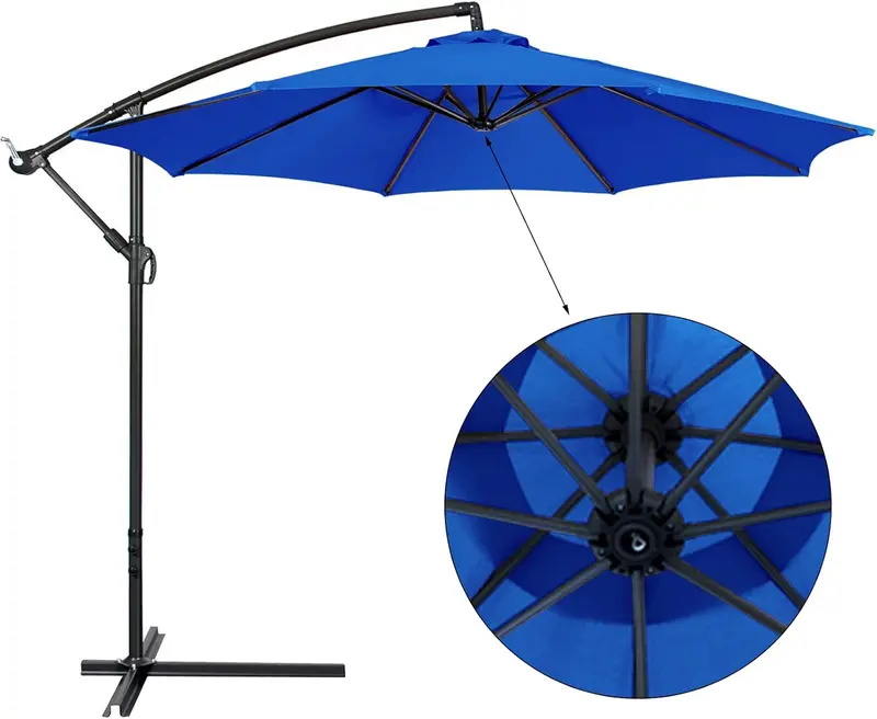 Umbrella Replacement Parasol Canopy, Patio Replacement Parasol Cover Umbrella Cover for Garden Yard Patio Deck (Roof Canopy Only) 2