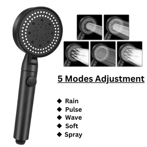 Shower Head High Pressure 5 Modes, Handheld Bathroom Shower Head With Adjustable Water Pressure, Bathroom Supplies, Bathing Accessories, Everything Shower Products, Water Saving Shower Head, Shower Routine 1