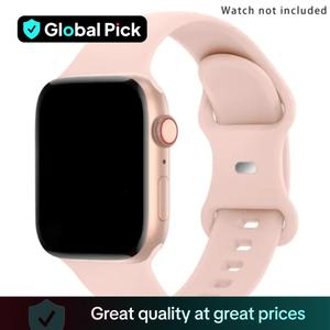 Solid Color Silicone Watch Band (Band Only), 1 Count Silicone Replacement Watch Band, Fashionable Sports Watch Band for Apple Watch Ultra SE/3/4/5/6/7/8, Wearable Accessories, Smart Watch Strap, Smartwatch Strap