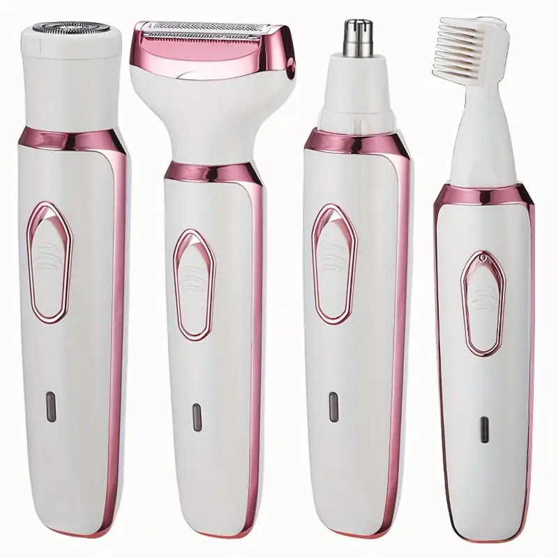 4 in 1 Electric Hair Removal Device Painless Epilator For Face Nose Legs and Underarm Bikini Trimmer Removal Shaver Cleaning Set Comfort 6