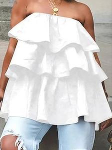 Women's Plain Layered Tube Top, Casual Strapless Top for Summer, Ladies Clothes for Daily Wear, Casual Sleeveless Crop