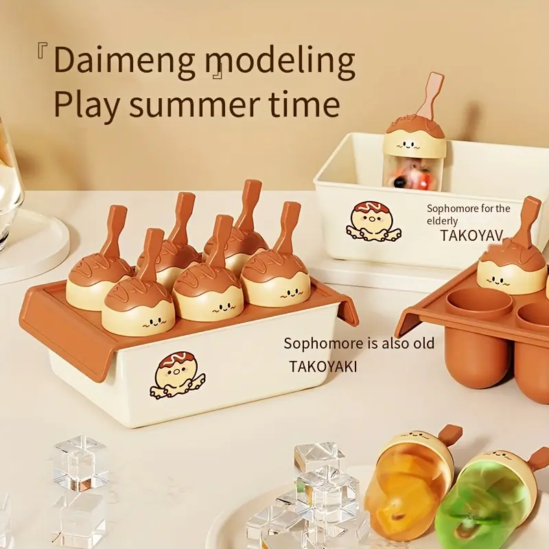 Ice Cube Making Molds, Home Kitchen Ice-Making Tools, DIY Containers for Ice Cream And Popsicles. 6