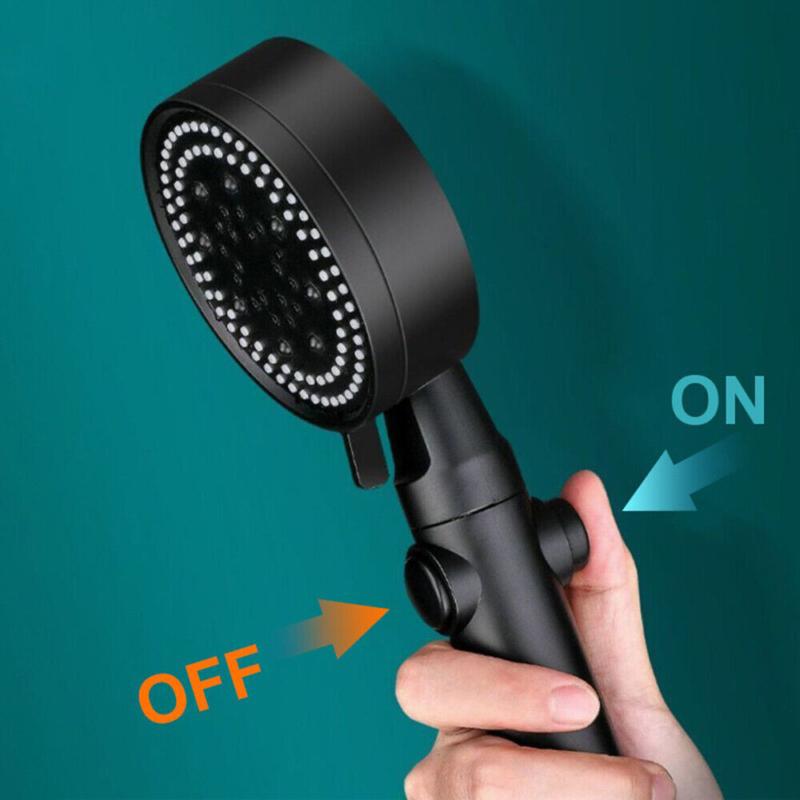 Product Introduction of High Pressure Bath Shower Head 5 Mode Large Chrome Handset Heads Water Saving UK 35