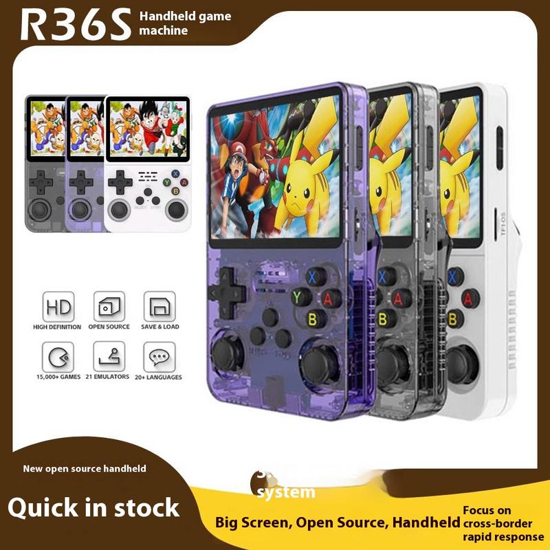 New R36S Open Source Handheld Game Console Portable Retro Arcade Game Nostalgic 3D Dual System Handheld Console 1