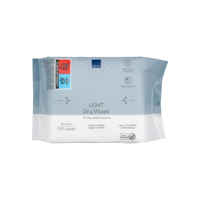 Light Dry Wipes, 3 Packs of 100 Wipes, 30 x 27cm, Absorbency Level 1, Multifunctional Cleansing, Easy & Effective Everyday Cleaning 4