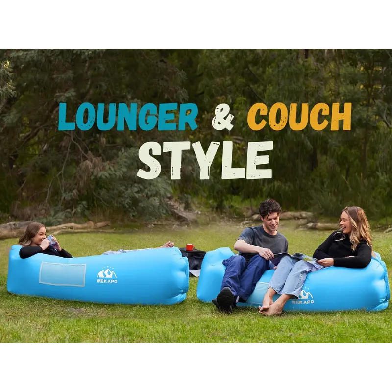 2025-New Inflatable Lounger Air Sofa Hammock-Portable,Water Proof& Anti-Air Leaking Design-Ideal Couch for Backyard Lakeside Beach Traveling Camping Picnics & Music Festivals 6