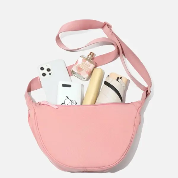 Trendy 2025 A/W nylon crossbody bag – lightweight, stylish, and versatile! Perfect for UK fashion lovers, this chic 'dumpling' bag is ideal for everyday elegance and practicality. dumpling designer  handbags