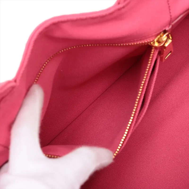#1036 - Prada Canapa Pink 2 Way Handbag canvas BN2642 - Pre-owned 8