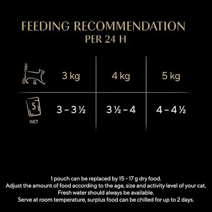 Adult Wet Cat Food Pouches- 40 x 85 g - Poultry - Bulk Cat Food Megapack - 40 Jelly Pouches 5