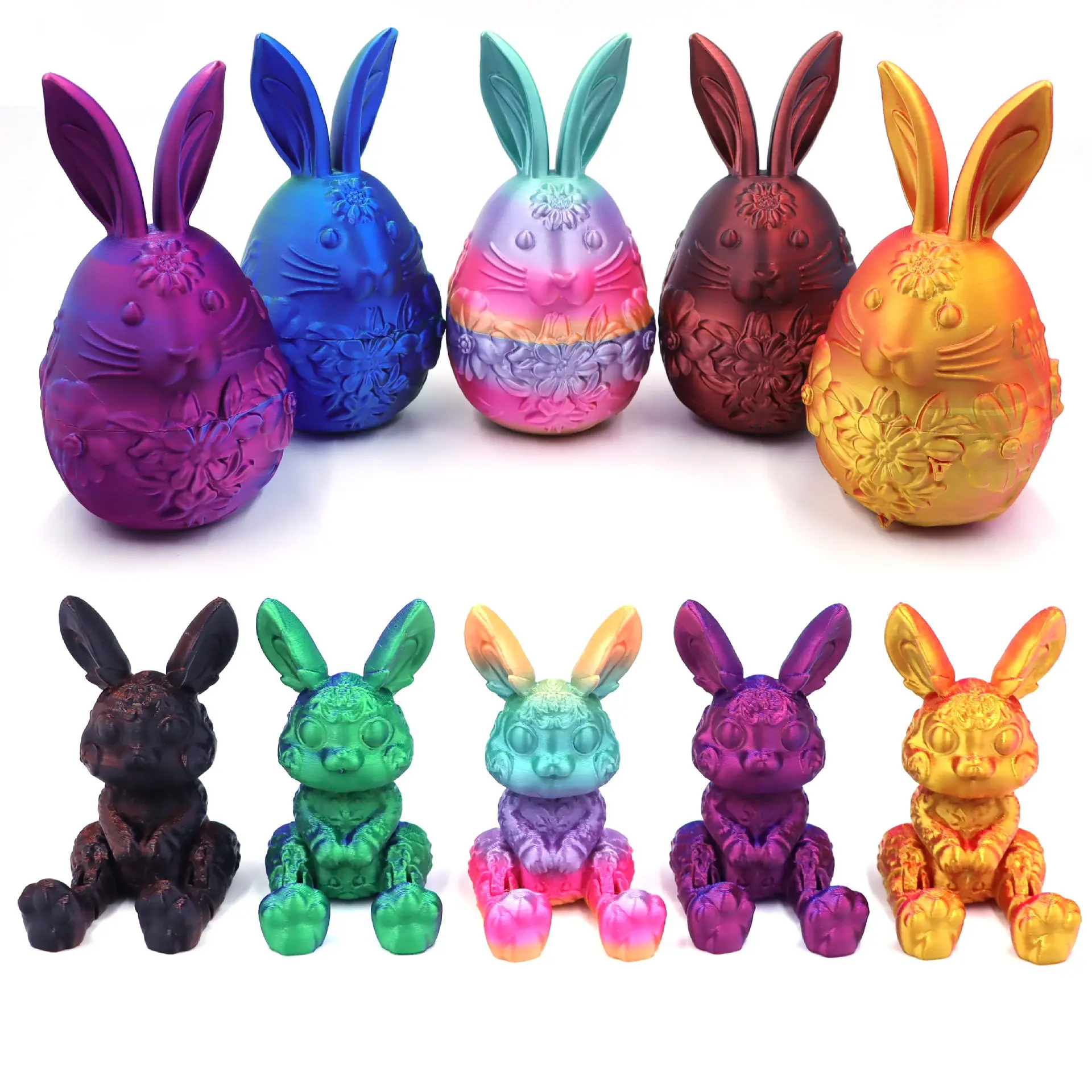3D Rabbit Easter Eggs Ornament,Easter Bundle, Creative Funny Bunny, Office Home Decor,Stuffing Easter Egg- Perfect Gifts for the Holidays