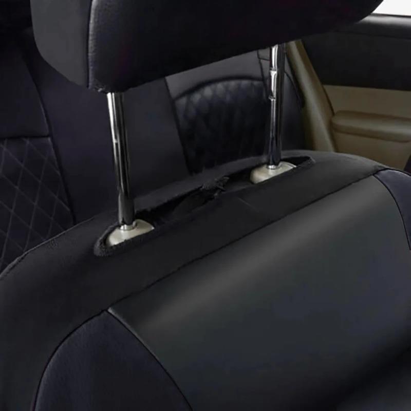 All Season Quited PU Leather Car Seat Cover Full Surrounded Seat Protector Waterproof Universal Fit Sedan Suv Pick-up Truck Seat 4