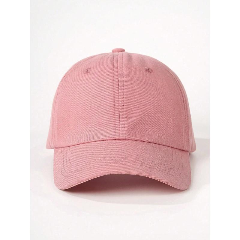 [UU] 1pc Soft Crown Blank Adjustable Baseball Cap, Outdoor Sun Protection Casual Hat, Suitable For Spring/Autumn Travel, Beach Vacation, Unisex 2