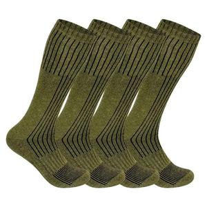Findfashion Men's Casual Wear Green Long Military Hiking Socks For Gents One Size Fits All Shoe Size UK 6-11/EU 39-46/US 7-12