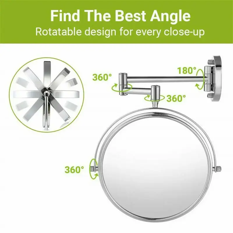 Double Sided Vanity Bathroom Mirror Shaving 4