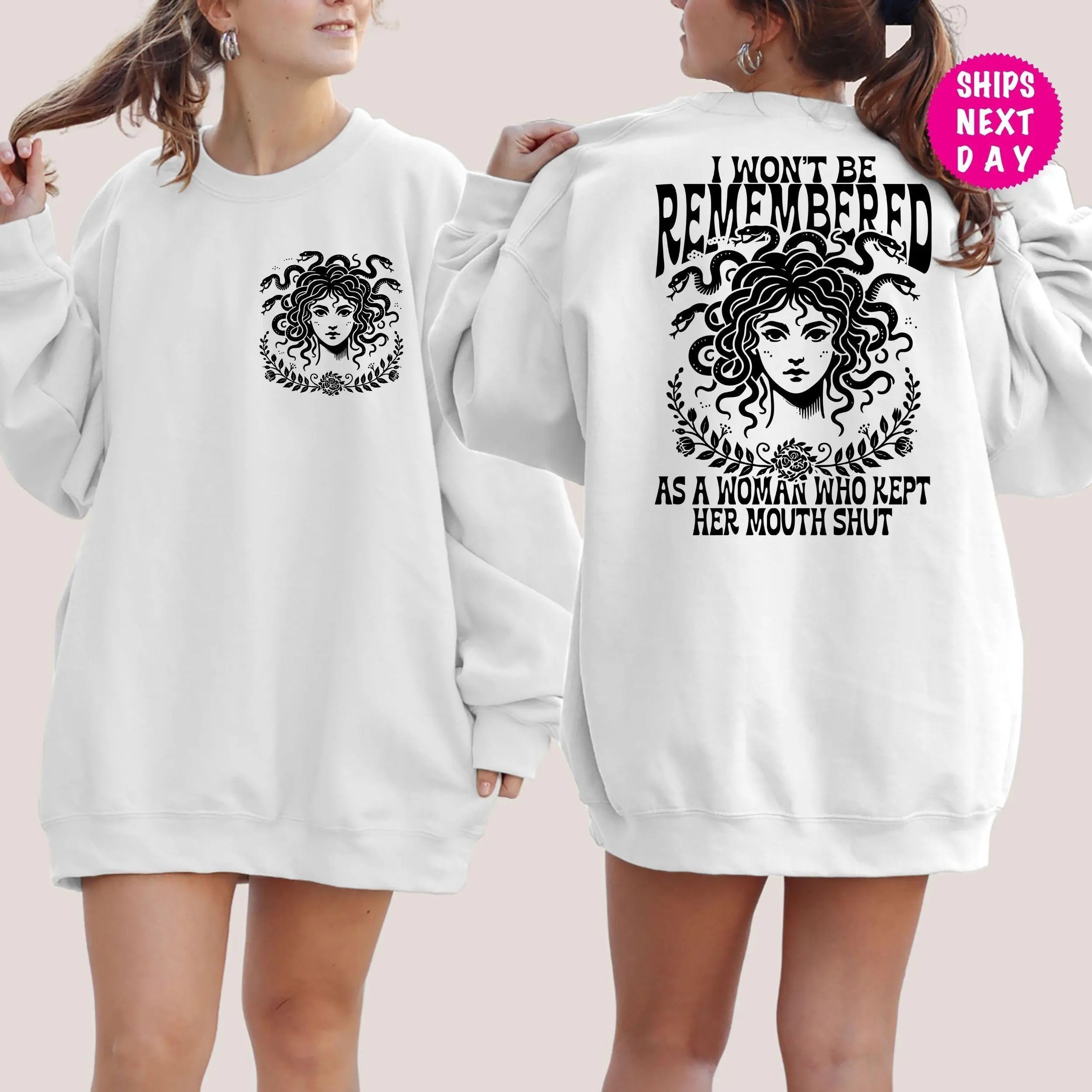 I Won't Be Remembered As A Woman Who Kept My Mouth Shut Sweatshirt Feminist Sweatshirt Activism Sweatshirt Feminist Giftmothers Day Gift