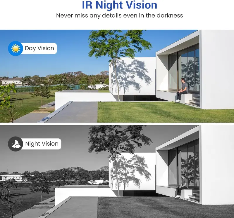 Doorbell Camera Wireless, Smart Video Doorbell Wireless with Chime 2.4Ghz WiFi – 1080P HD, Night Vision, Motion Alerts, App Control – UK Home Security (it doesn't support 5Ghz Wifi) 4