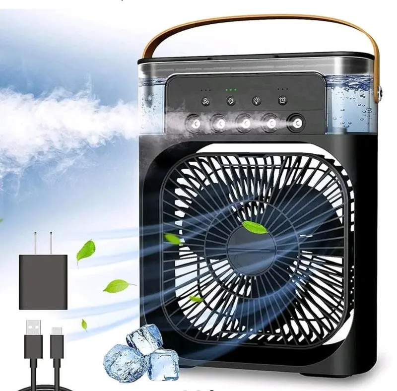 Portable 3 In 1 Fan Air Conditioner with LED Night Lights and Humidifier for Home Use 4