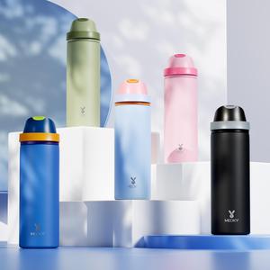 Double-mouth Handle Tumbler, Stainless Steel Insulated Water Bottle, Summer Cool Bottle Drinking Cup for Sports, Outdoor Travel, Office, School, Drinkware