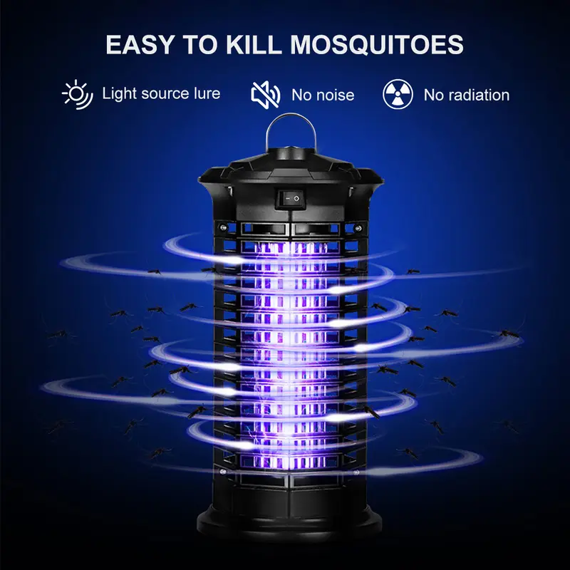 UK Electric Anti Mosquito Killer Lamp UV Light Trap Mosquito Zapper -  Efficient Mosquito Control - 360° Kill Mosquitoes for Bedroom, Living Room, Kitchen, Office, Restaurant, Warehouse, and Other Indoor Use, Safe for Kids Pets 2