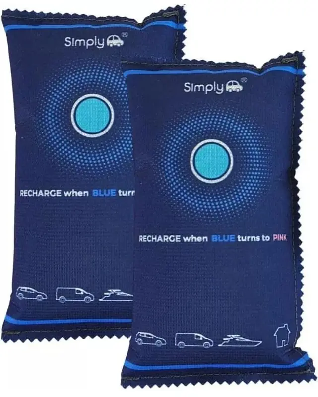 2 Pack Reusable Car Dehumidifier - Quick Drying suitable for Microwaving, Strong Absorption up to 40% of Weight in moisture, Eco-Friendly Granules, Unlimited Cycles (350g) dehumidifier 1
