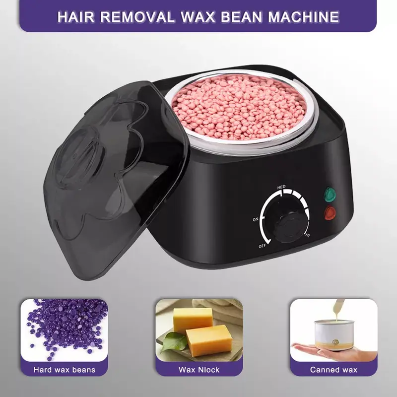 Wax Warmer Hair Removal Beauty Kit Pot Depilatory Paraffin Machine Waxing Bean 4