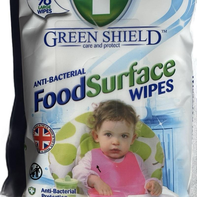 70 Large Antibacterial Food Surface Wipes - Hygiene Wipes for Cleaning Surfaces - Napkin 1