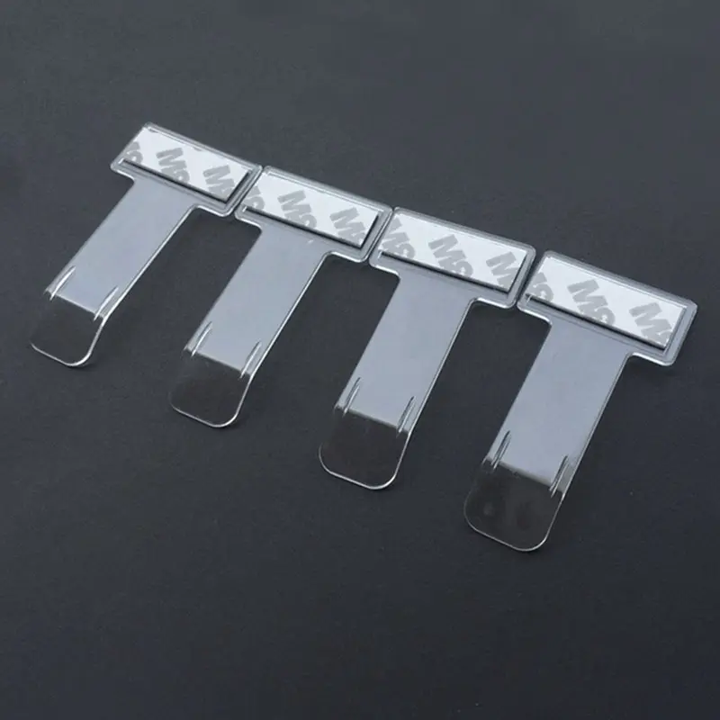 Transparent Car Vehicle Parking Ticket Receipt Permit Auto Fastener Card Bill Holder Clip Windshield Stickers Car Accessories 5