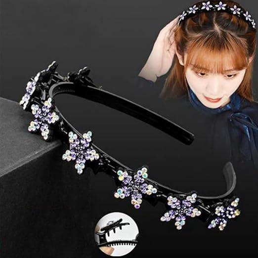 Double Layer Twist Plait Headband with Clips - Cute Hairstyle for Double Bangs 4