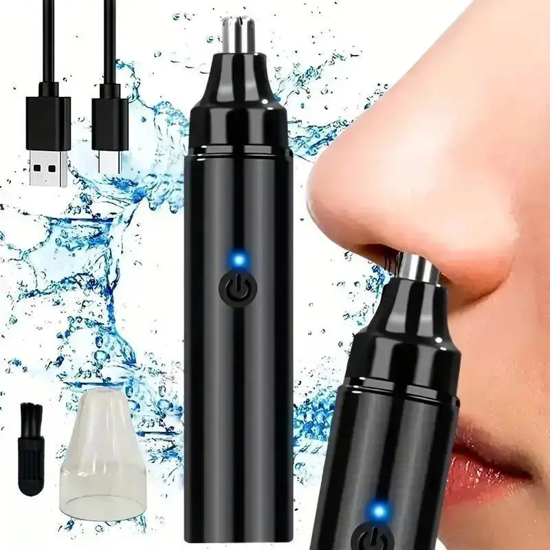 USB Rechargeable Nose Hair Trimmer, Electric Nose Hair Trimmer, Nose Hair Shaver, Personal Care Appliances for Men & Women, Winter Essentials, Valentine's Day Gift