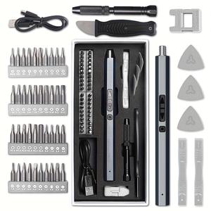 50-in-1 Electric Screwdriver Set, USB Rechargeable Precision Screwdriver Set, Multifunctional Wireless Repair Tool for Phone, Camera, Laptop, Watch