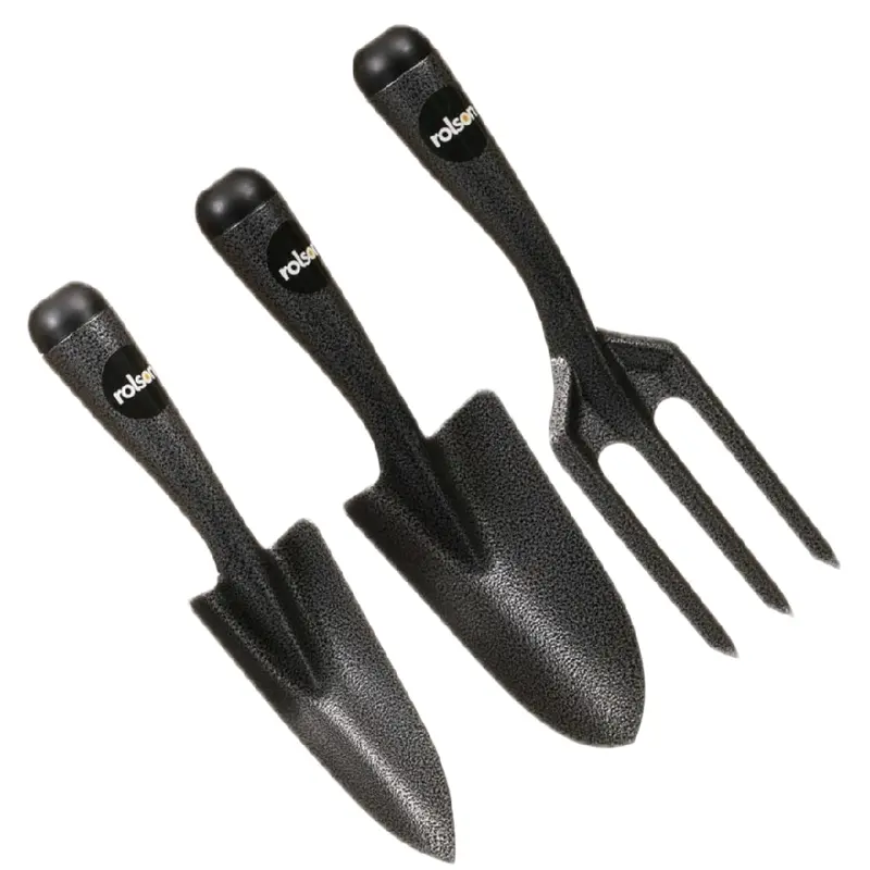 Rolson Heavy Duty Garden Tools Set - 3pc for Gardening and Landscaping 0