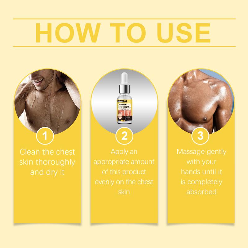 Product Introduction of South Month Men's pectoral muscle care oil A firm, lifting and nourishing skin elasticity care oil for the chest 11