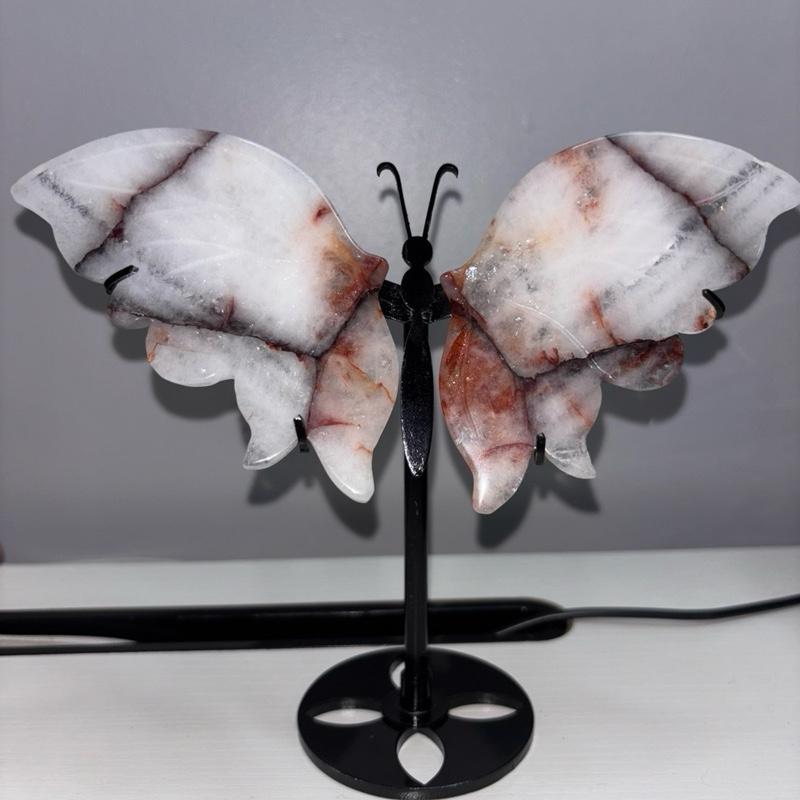 Prettiest crystal chips butterfly ornament 7cm 1pc 3