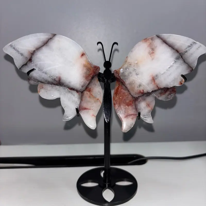 Prettiest crystal chips butterfly ornament 7cm 1pc 3