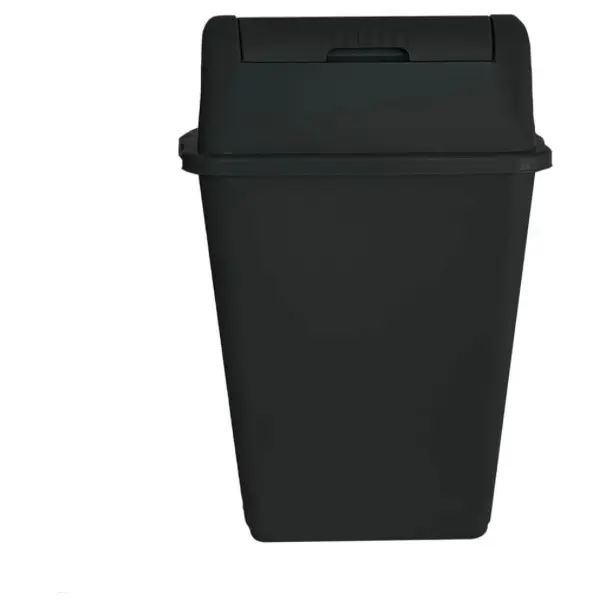 VTL 60 Litre Black Plastic Swing Bin Durable For Kitchen And Home Waste Room 2
