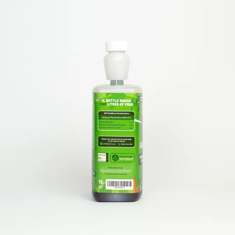 Envii Allgrow- Organic Multi-purpose plant Feed- Liquid Outdoor Plant Food 4