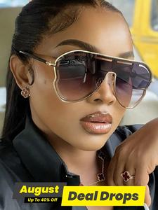 Unisex Simple Style Toad-shaped Tinted Lens Frames Sunglasses, Trendy Casual Stylish Tinted Lenses Sunglasses for Everyday Use, Cool Fashion Eyeglass Accessories for Outdoor Activities, Classic Sun Glasses, Classic Shades, Fashionable Frames Sunglasses