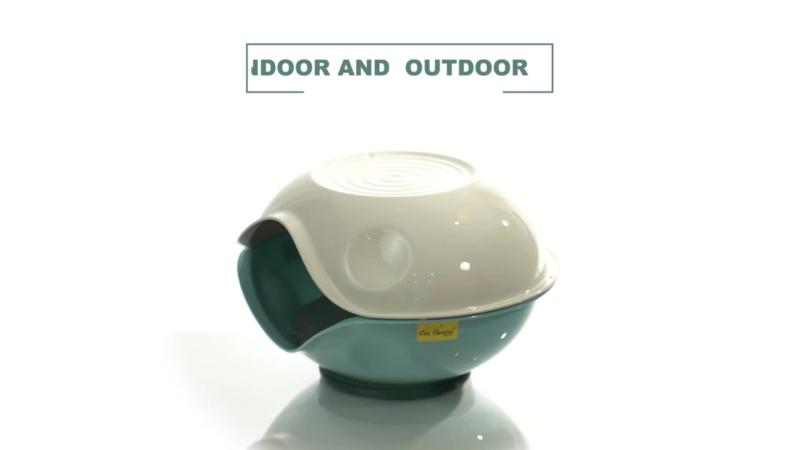 Product Introduction of Cat Dog Bed Windproof Outdoor Plastic Shelter Pet Kitten House Kennel Crate Pod 9