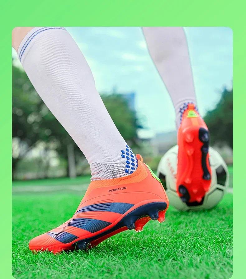 Product Introduction of New Men Original Football Shoes Indoor Society Professional Non Slip Soccer Ultralight Shoes Grass Training Kids Match Sneaker 12