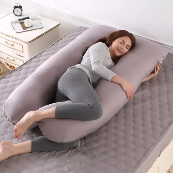 U Shaped Pregnancy Pillow for Maternity Support - Back, Hips, Legs, Belly