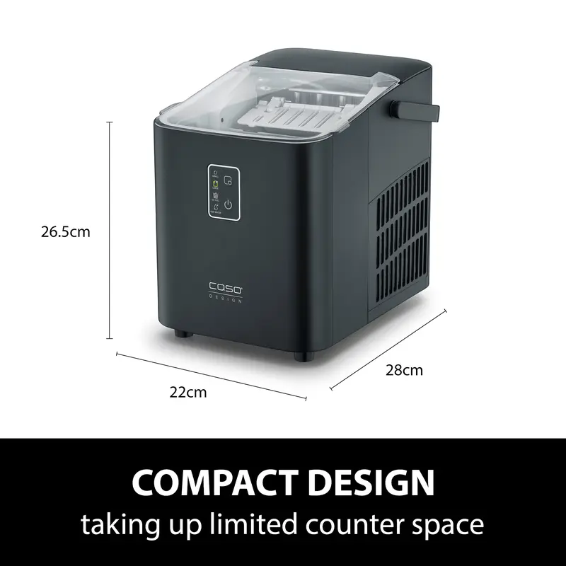 CASO Design Ice Chef Compact Ice Cube Maker - Kitchen Appliance - Efficient Ice Production for Chilled Drinks 5