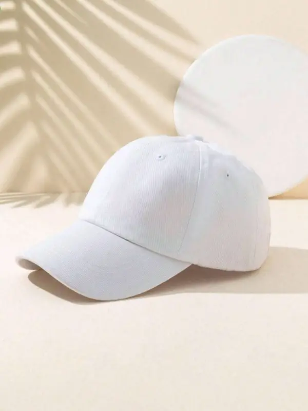 Solid Color Ponytail Washed Breathable Adjustable Size Baseball Cap, Versatile For Casual Daily Sun Protection Wear 3