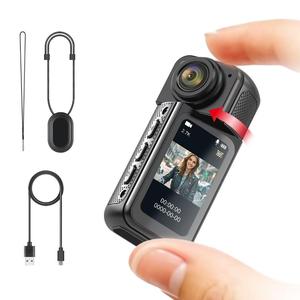 2.7K Wearable Outdoor Sports Camera, Action Camera, Portable Vlog DV Camera with 180 Degree Rotatable Lens & 1.47 Inch Color Screen, Sports Camera for Outdoor